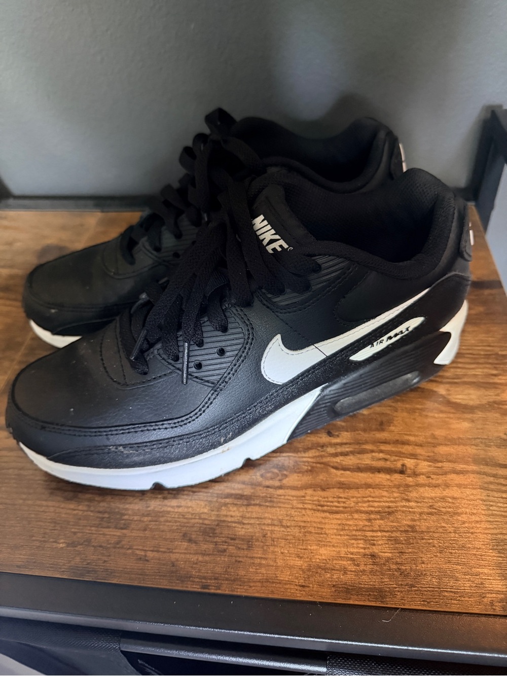 Nike Kids Black and White Air Max Sneakers - Picture 2 of 5